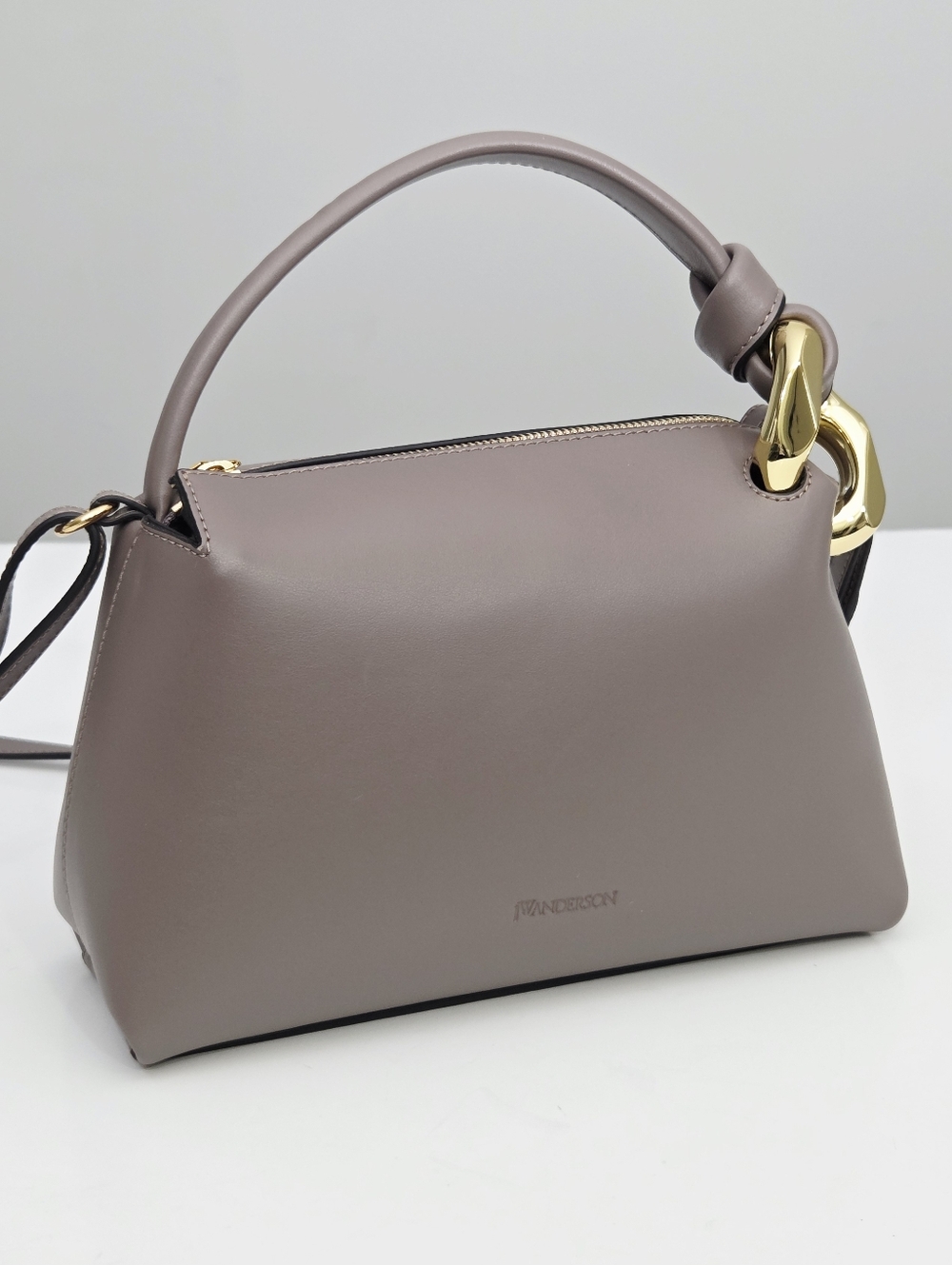 JW ANDERSON THE JWA SMALL CORNER BAG - TAUPE LEATHER - Picture 5 of 15